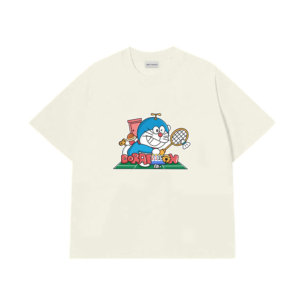 Áo Thun  Doraemon Chơi Cầu Lông