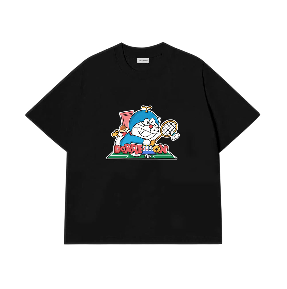 Áo Thun  Doraemon Chơi Cầu Lông