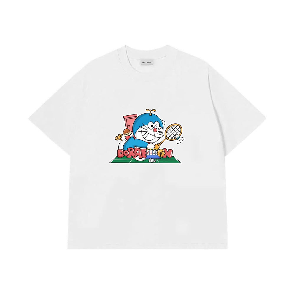 Áo Thun  Doraemon Chơi Cầu Lông