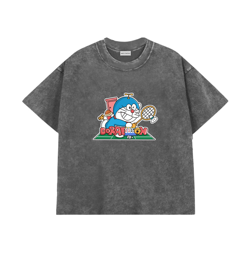 Áo Thun  Doraemon Chơi Cầu Lông