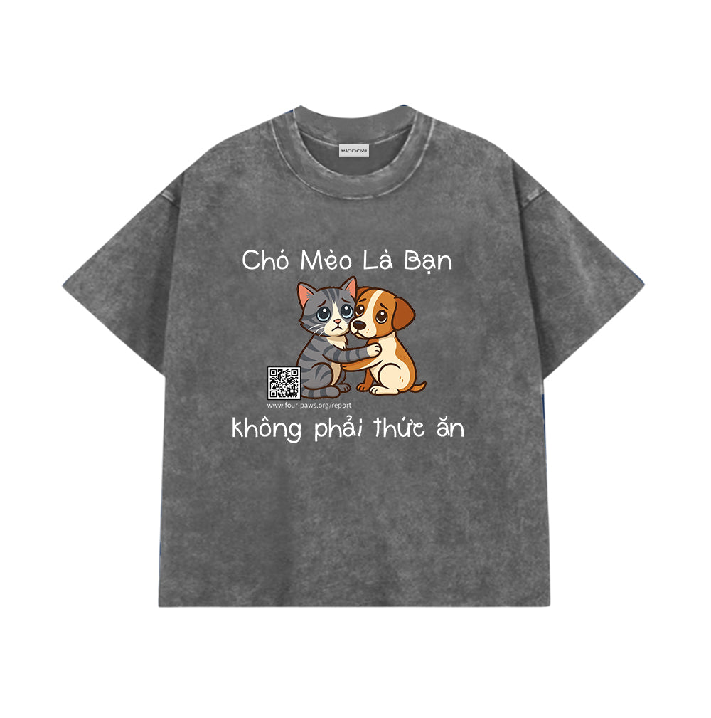 Áo Thun Chó Mèo Là Bạn Không Phải Thức Ăn